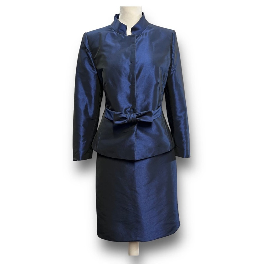 Armani Collezioni Blue Blazer & Skirt Set - Picture 5 of 13